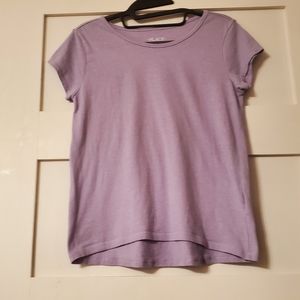 Light purple short sleeve top